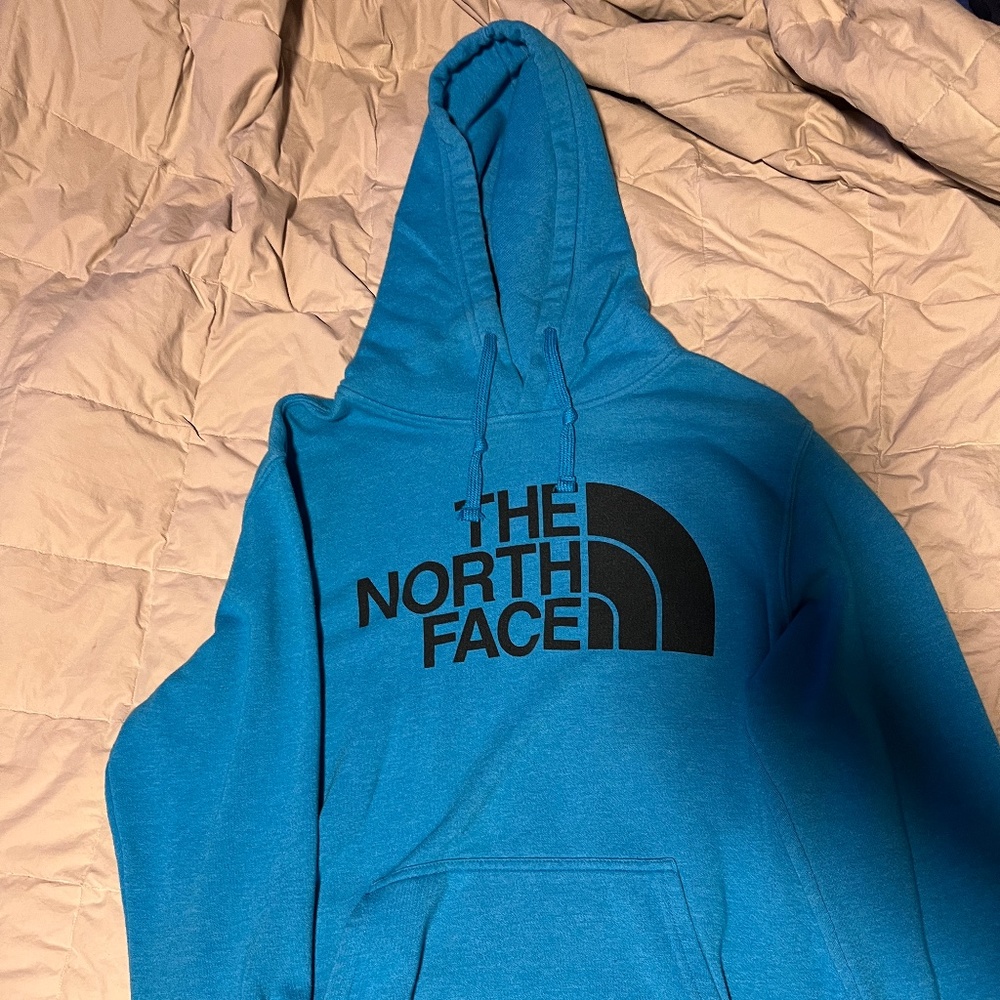 Light Blue North Face Hoodie